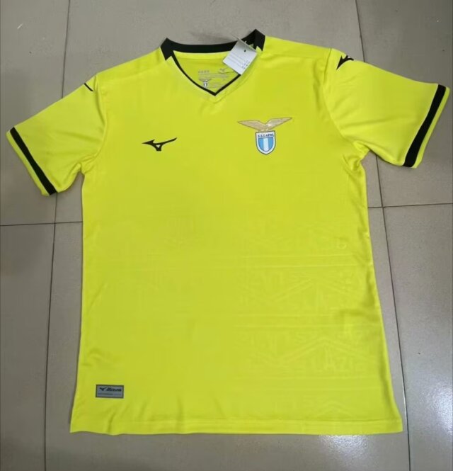 2024/25 Lazio Away Yellow Thailand Soccer Jersey AAA-95