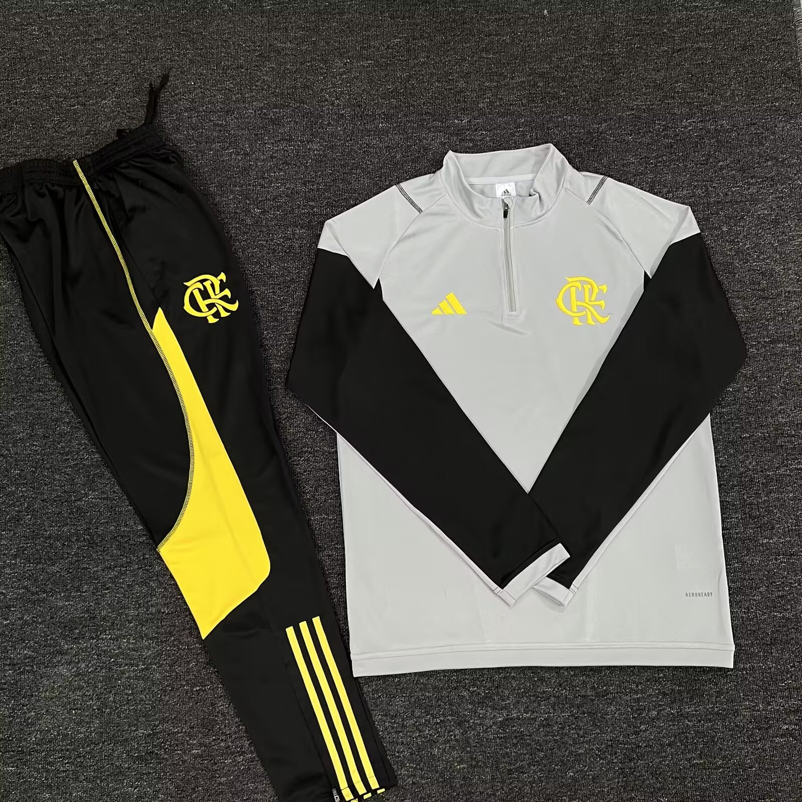 2024/25 Flamengo Light Gray Thailand Tracksuit Uniform-815/GDP/522