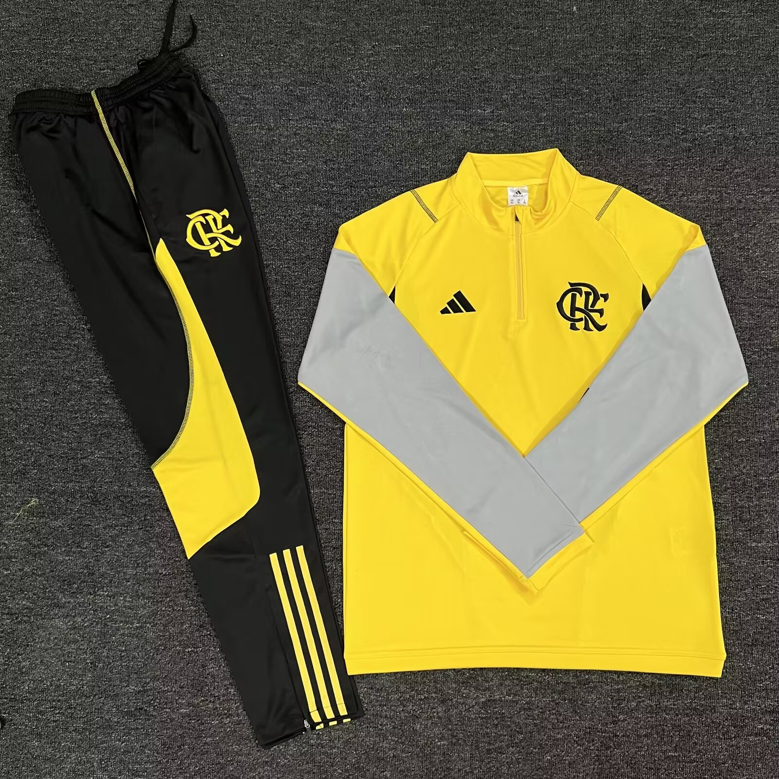 2024/25 Flamengo Yellow Thailand Tracksuit Uniform-815/GDP/522