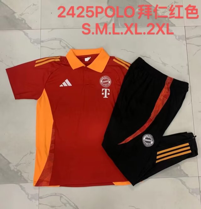 2024/25 Bayern München Red Thailand Polo Uniform-815