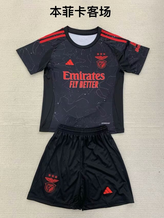 2024/25 Benfica Away Black Soccer Uniform-208