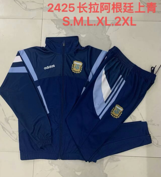 2024/25 Argentina Cyan Soccer Jacket Uniform-815