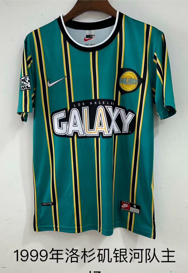 1999 Retro Version Los Angeles Galaxy Green White Thailand Soccer Jersey AAA-709