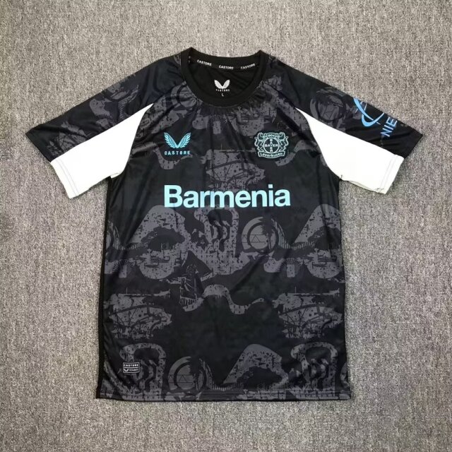 2024/25 Bayer 04 Leverkusen 2nd Away Black & Gray Thailand Soccer Jersey AAA-95/417