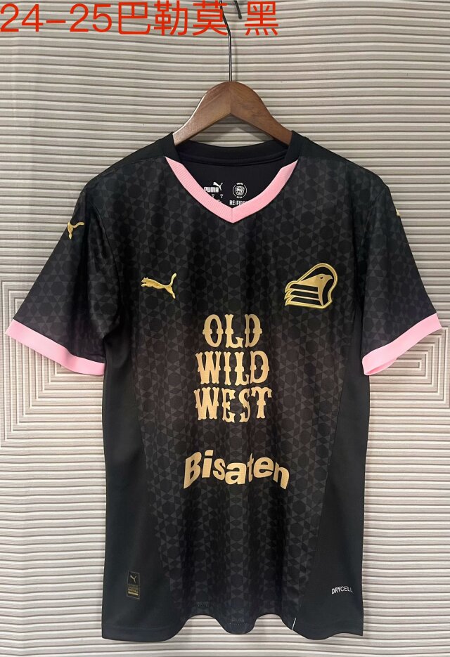 2024/25 Palermo F.C. Black Thailand Soccer Jersey AAA-709