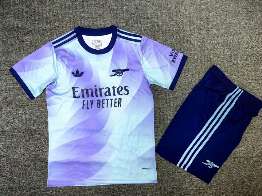 2024-25 Arsenal 2nd Away Purple & Blue Soccer Uniform-302/516