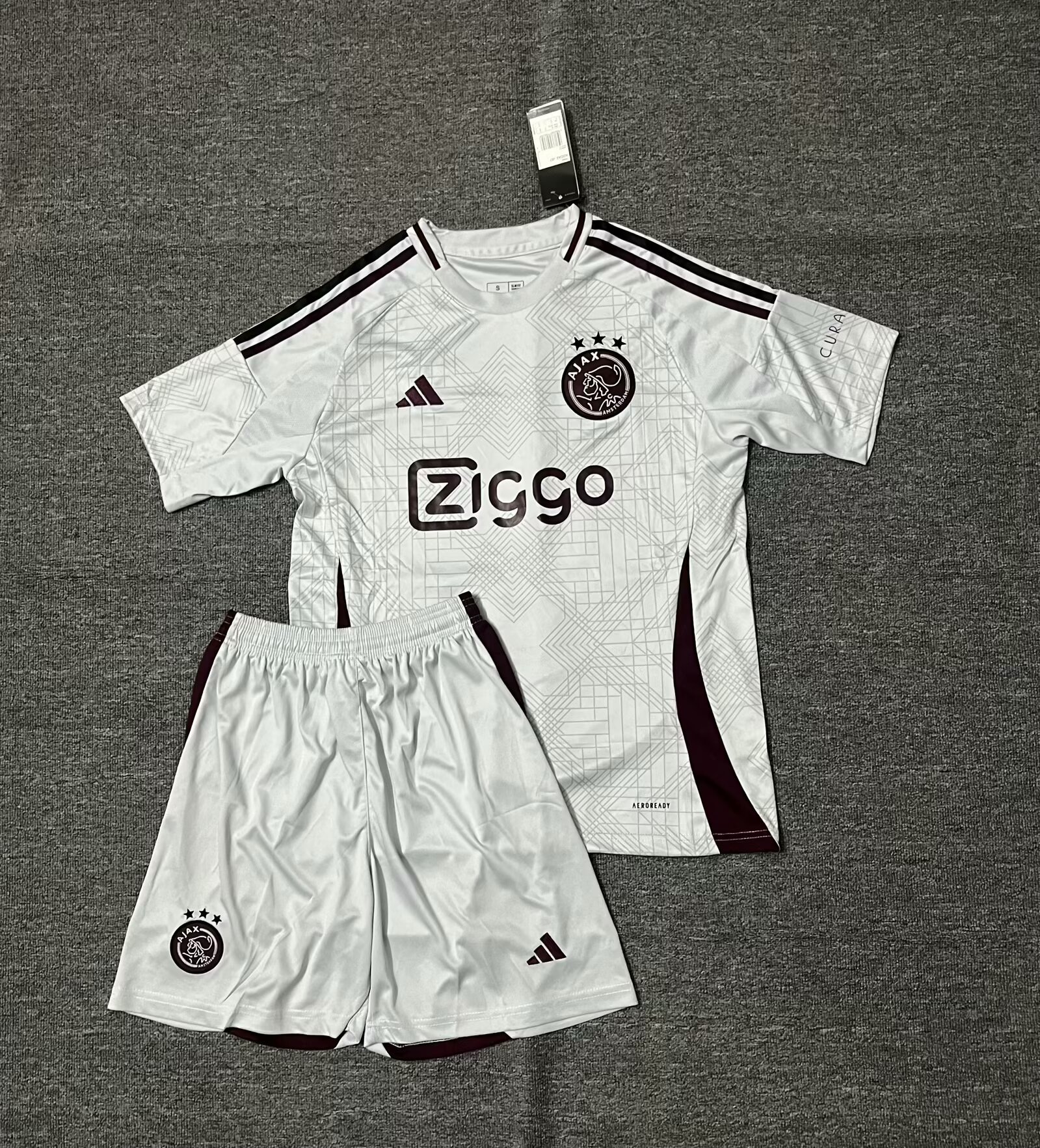 2024/25 Ajax 2nd Away White Soccer Uniform-516