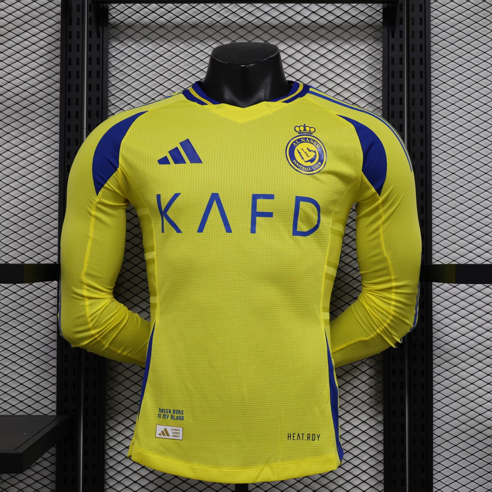 Player Version 2024/25 Al Nassr FC Home Yellow Thailand LS Soccer jersey AAA-888