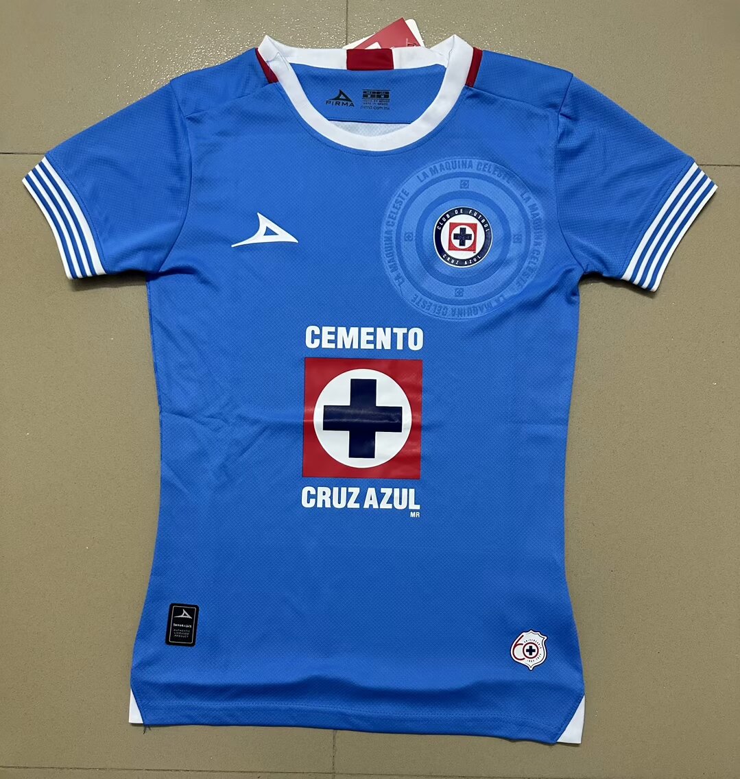 2024/25 Cruz Azul Home Blue Thailand Female Soccer Jersey-07