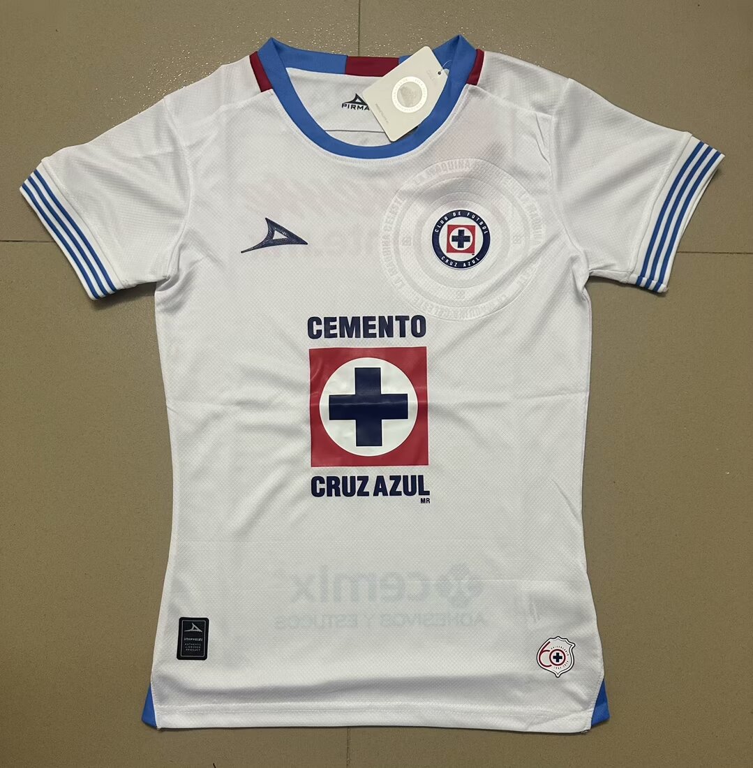 2024/25 Cruz Azul Away White Thailand Female Soccer Jersey-07