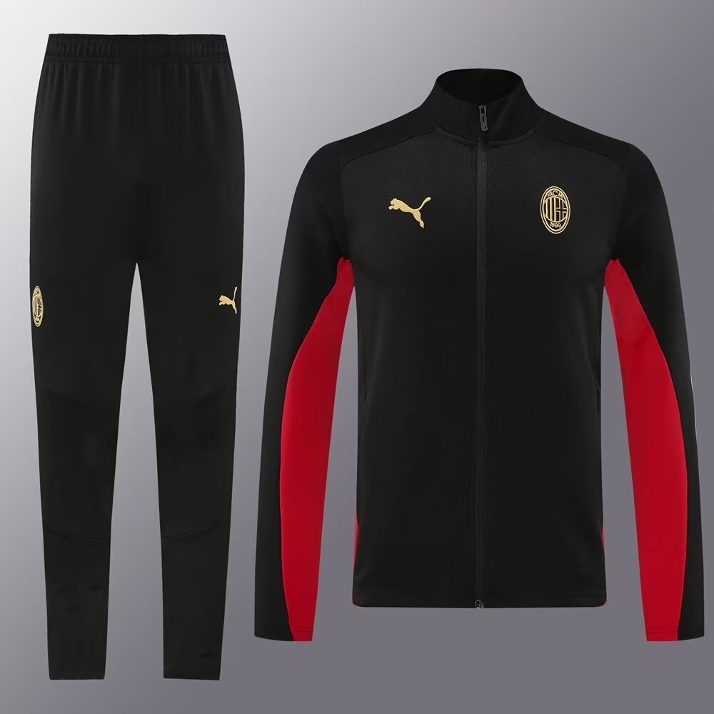 2024/25 #03 AC Milan Black Soccer Jacket Uniform-LH