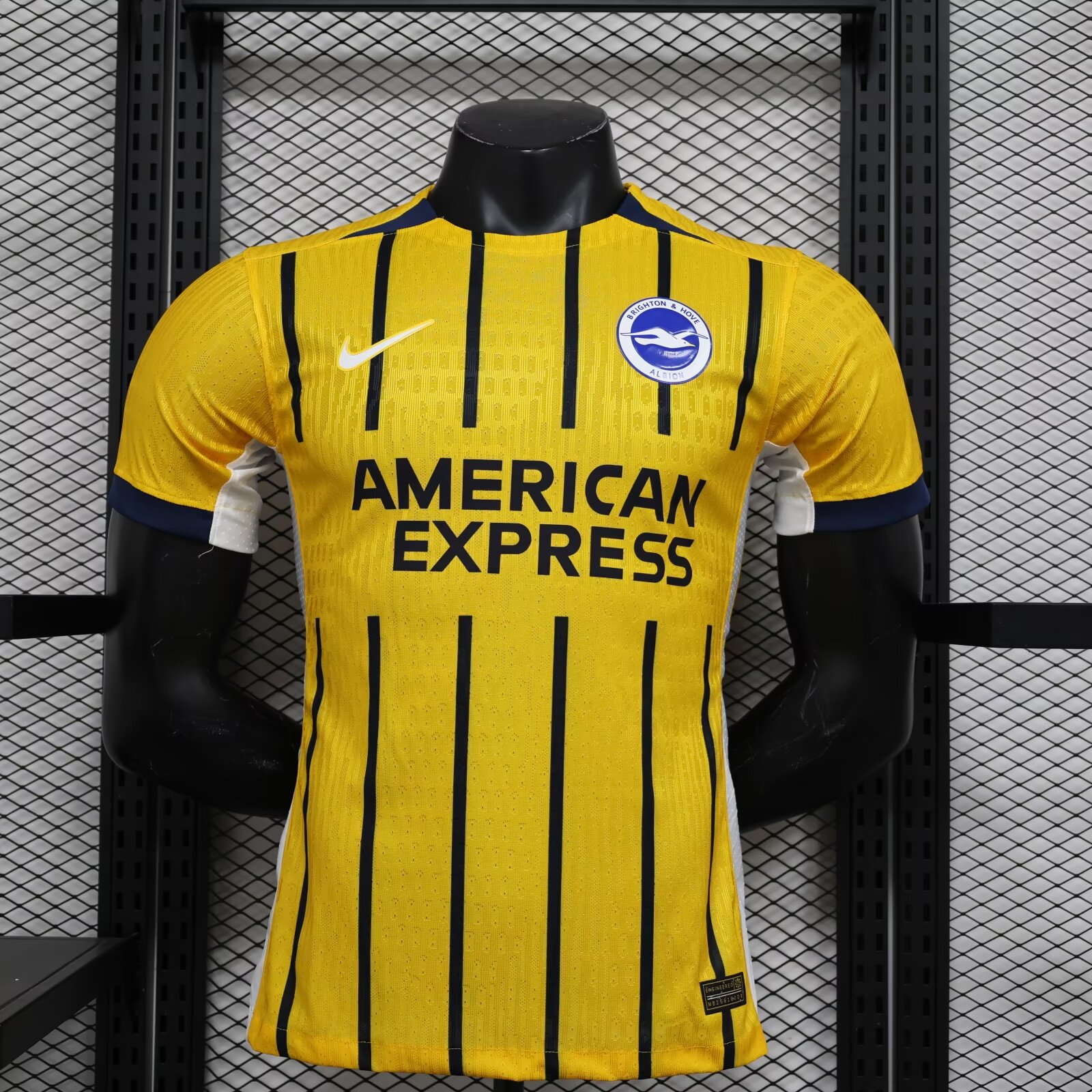 Player Version 2024/25 Brighton & Hove Albion Away Yellow Thailand Soccer Jersey AAA-888