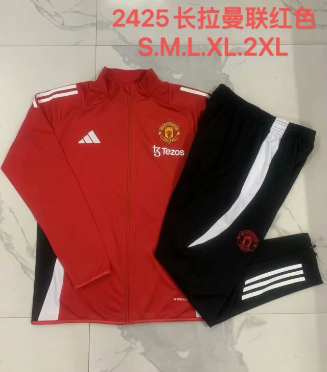 2024/25 Manchester United Red Thailand Jacket Uniform-815