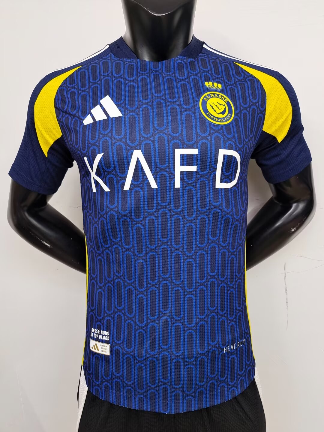 Player Version 2024/25 Al-Nassr FC Away Blue Thailand Soccer Jersey AAA-MY/888/308