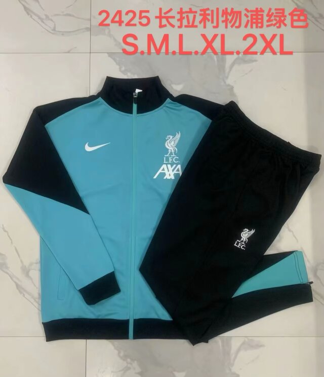 2024/25 Liverpool Green Thailand Soccer Jacket Uniform-815