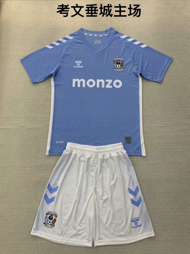 Kids 2024/25 Coventry City Home Blue Kids/Youth Soccer Jersey AAA-208