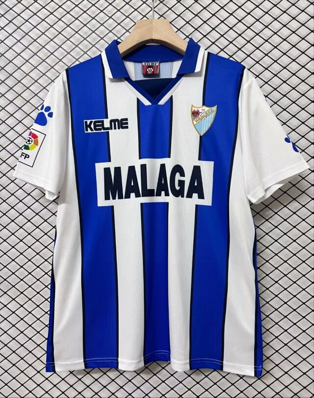 1998 Málaga CF Home Blue & White Thailand Soccer Jersey AAA-95