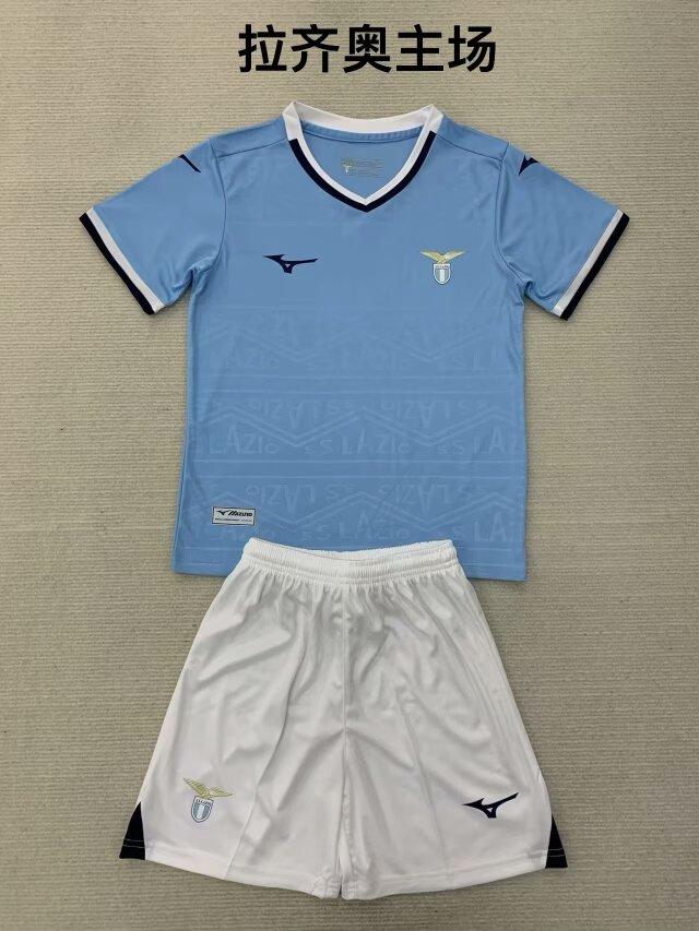 Kids 2024/25 Lazio Home Blue Kids/Youth Soccer Uniform-1040/208