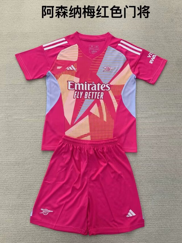 2024/25 Arsenal Goalkepeer Red Soccer Uniform-208