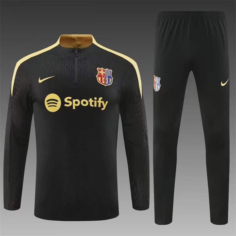 Player Version 2024/25 Barcelona Black Thailand Soccer Uniform-801