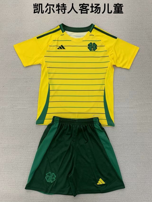 2024/25 Celtic Away Yellow Soccer Uniform-208