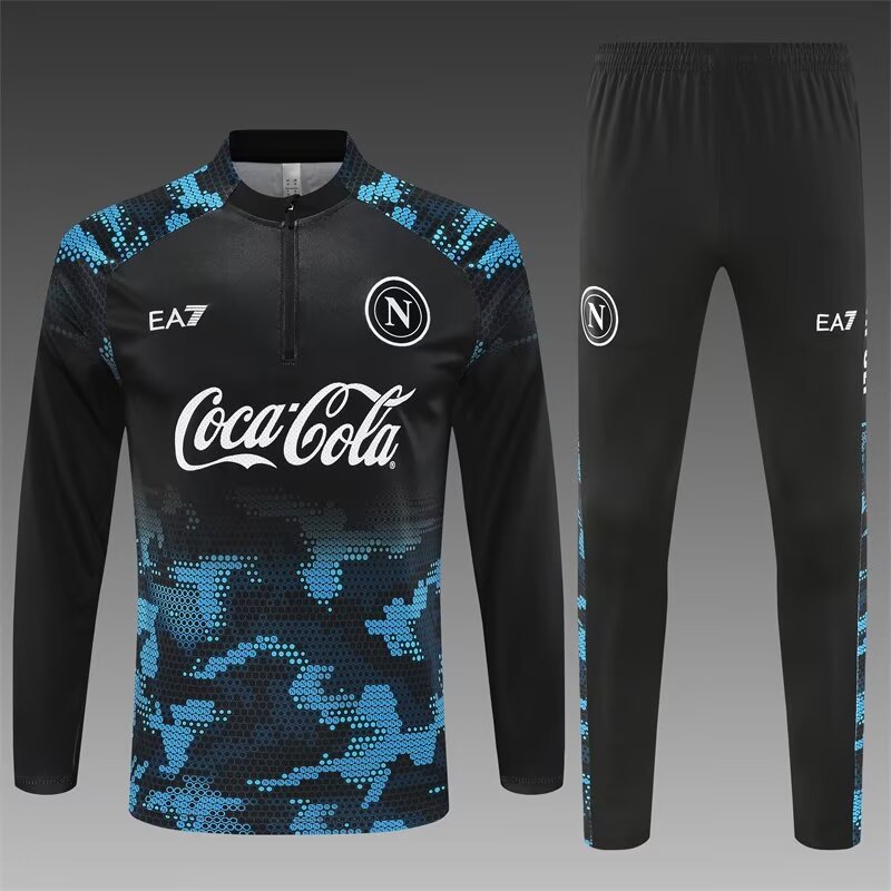 2024/25 Napoli Black & Blue Thailand Soccer Tracksuit Unifrom-801