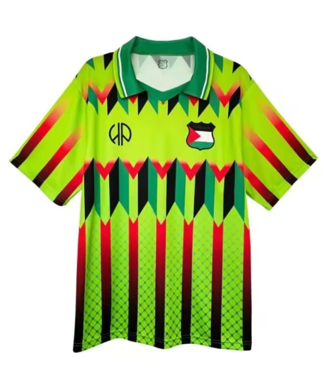 Retro Version Palestine GreenThailand Soccer Jersey AAA-38