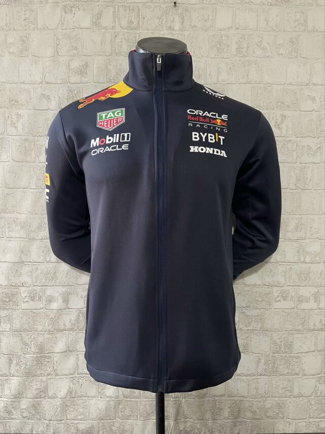 (Size S-3XL) 2024 #F1 Red Bull Royal Blue Formula One Jacket Racing Top With Hat-805