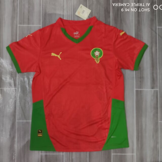 2024/25 Morocco Home Red Thailand Soccer Jersey AAA-JM