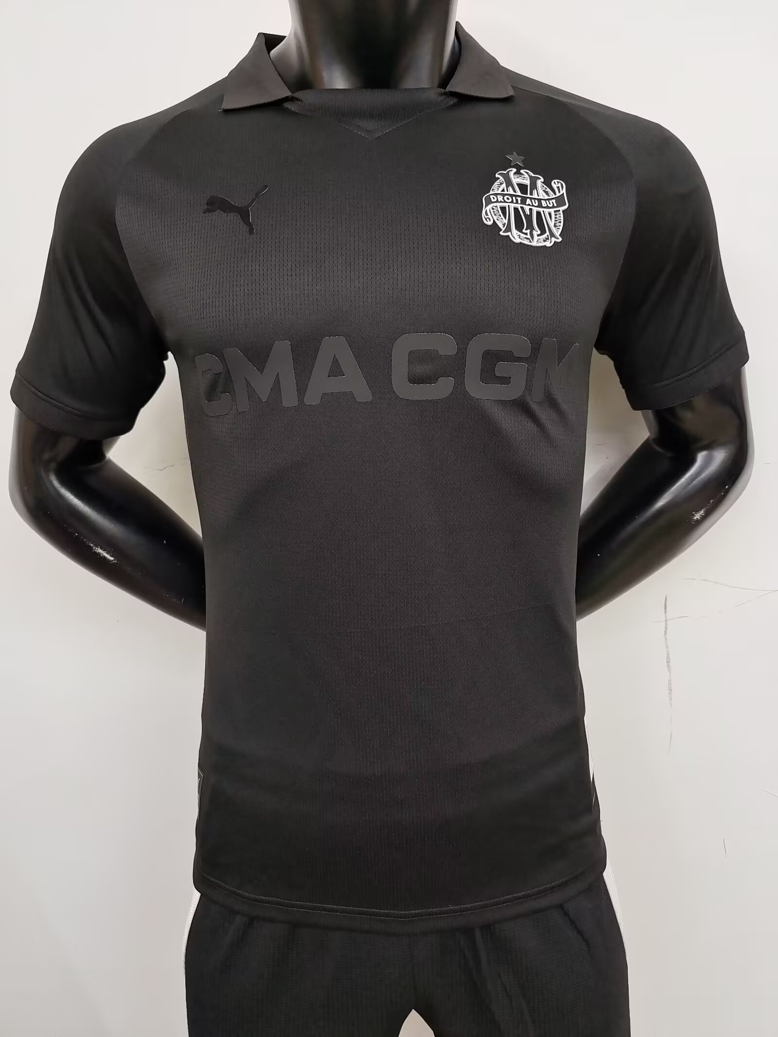 125th Player Commemorative Version 2024/25 Olympique de Marseille Black Thailand Soccer Jersey AAA-MY