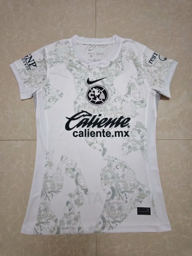 2024/25 Club America Goalkeeper White Female Thailand Soccer Jersey AAA-07/SH