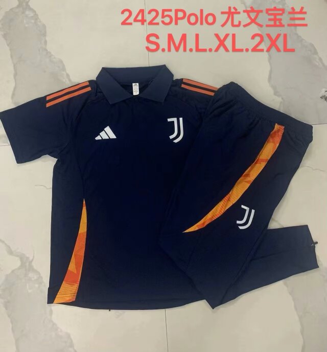 2024/25 Juventus Royal Blue Thailand Soccer Polo Uniform-815