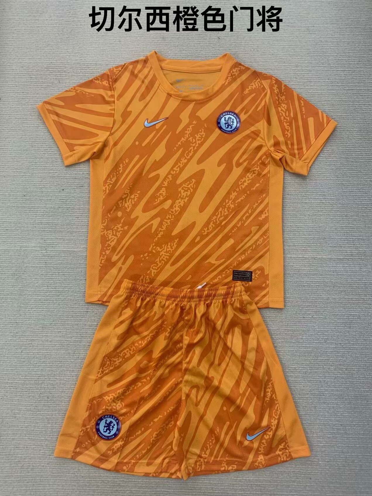 2024/25 Chelsea Goalkeeper Orange Soccer Uniform-208