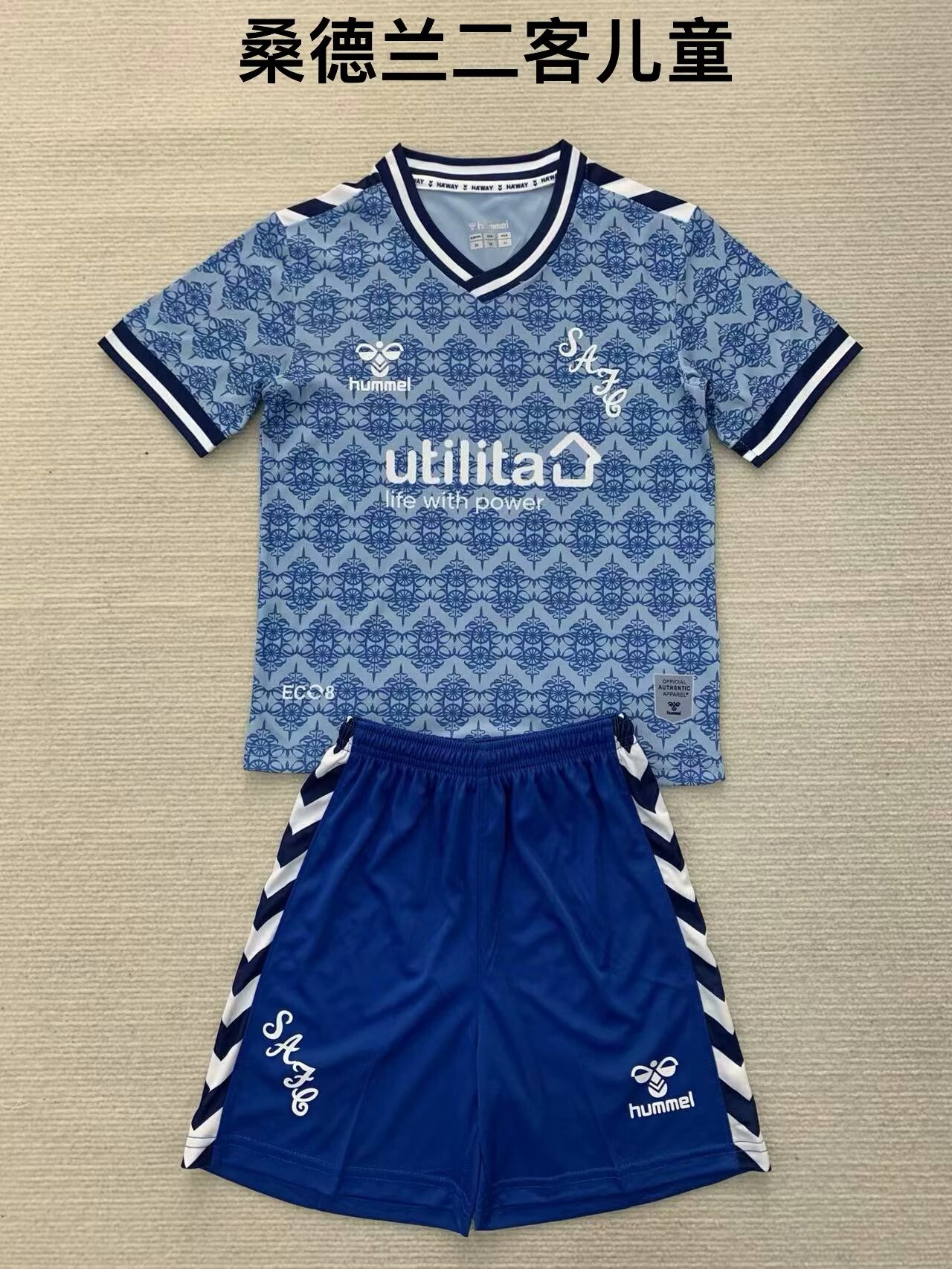 Kids 2024/25 Sunderland 2nd Away Blue  Kids/Youth Soccer Uniform AAA-1040/208