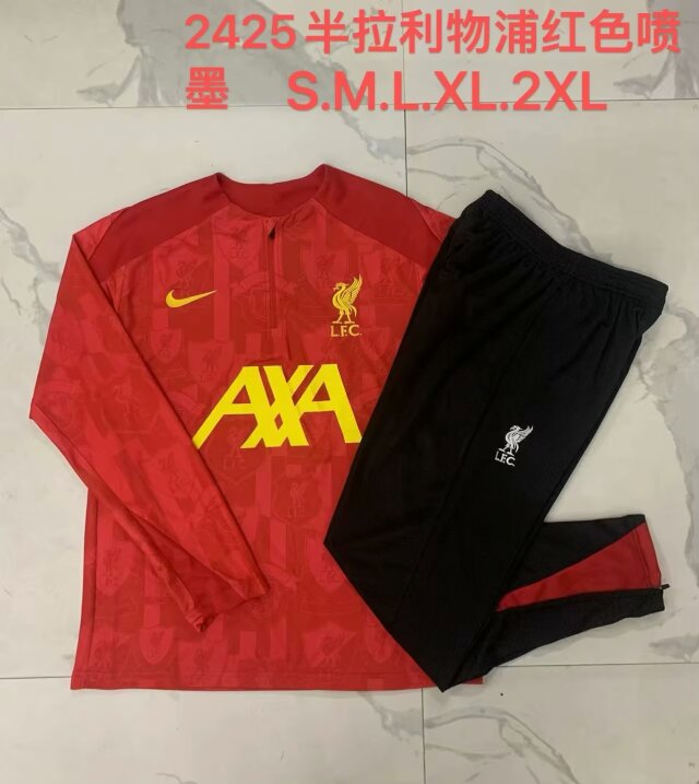 2024/25 Liverpool Red Soccer Tracksuit Uniform-815