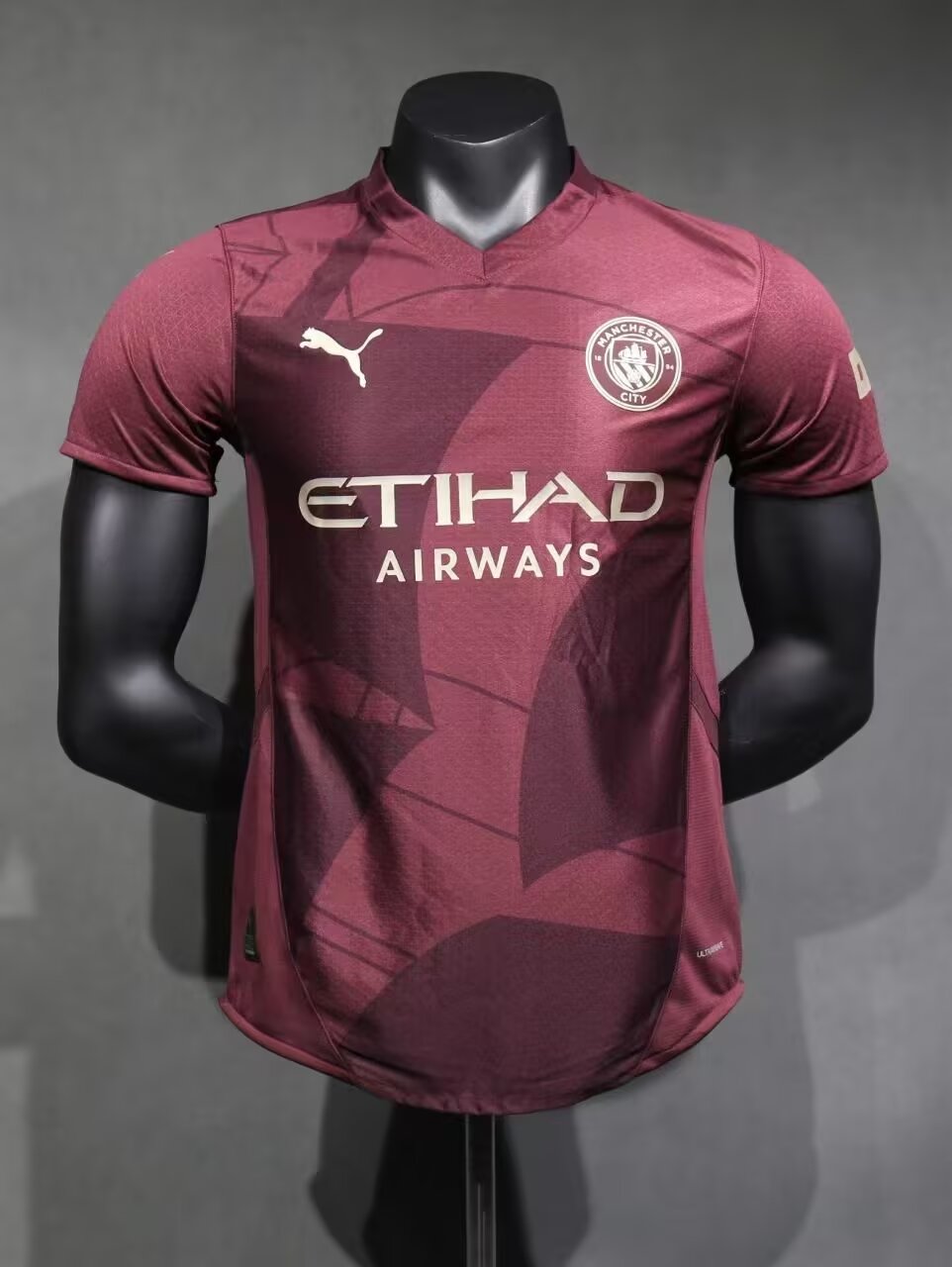 Player Version 2024/25 Manchester City 2nd Away Red Thailand Soccer Jerseys AAA-308/MY/703