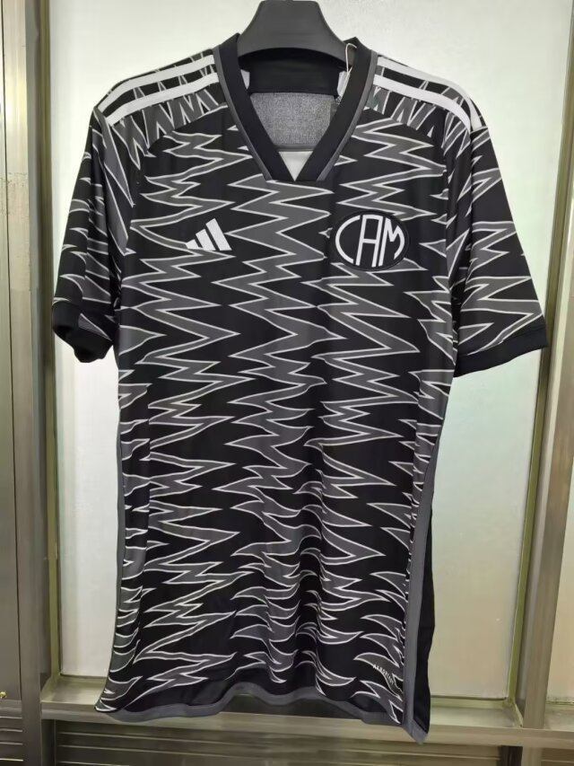 2024/25 Atlético Mineiro 2nd Away Black & Gray Thailand Soccer Jersey AAA-1116