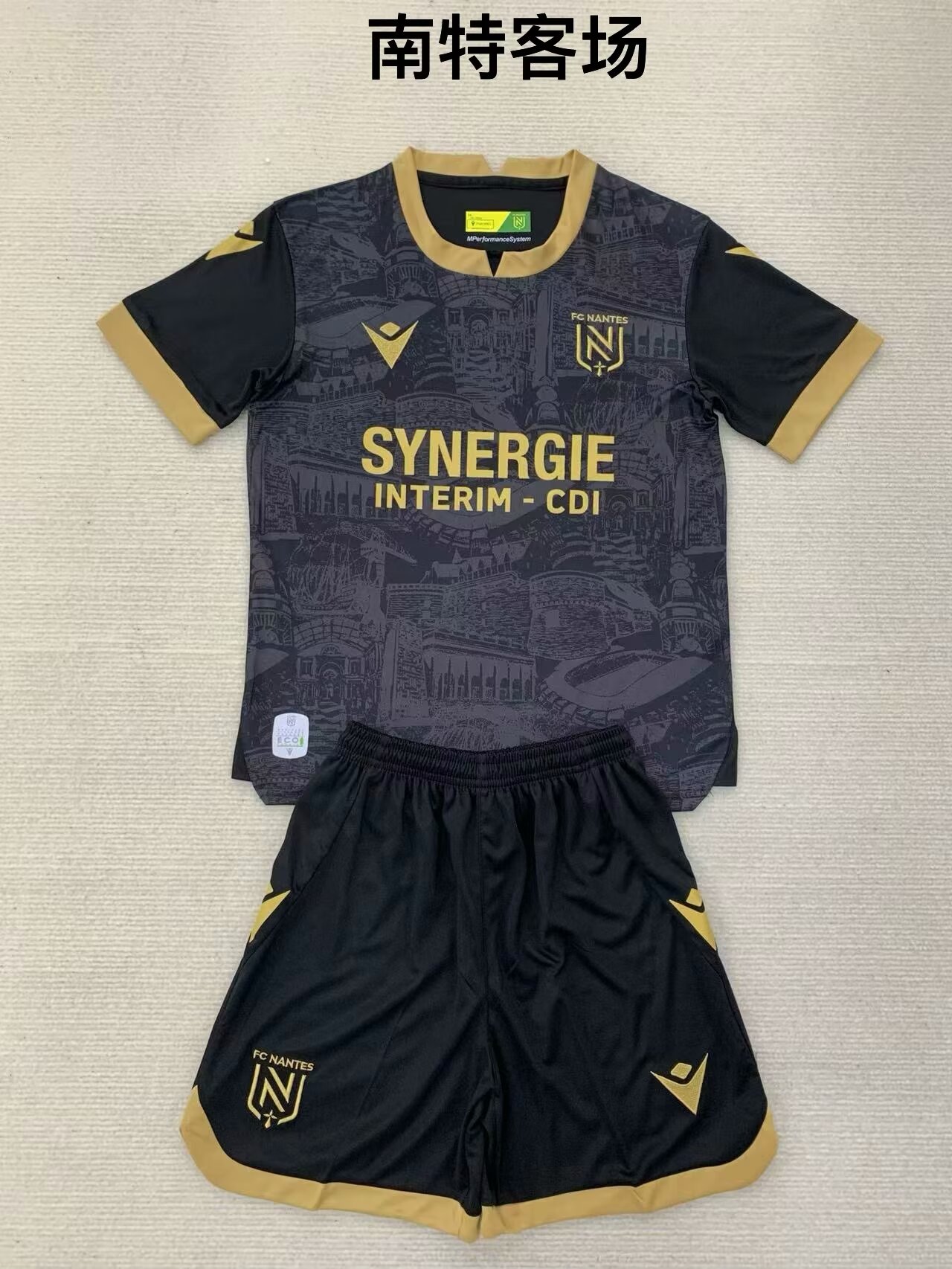 Kids 2024/25 FC Nantes Away Black Kids/Youth Soccer Uniform-208