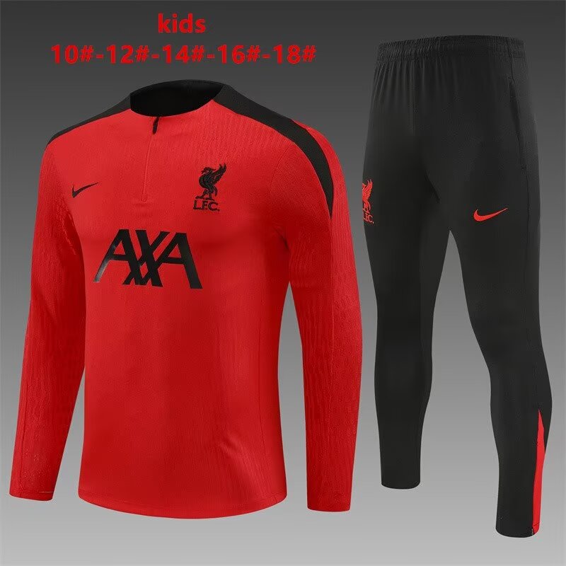 Player Version 2024/25 Liverpool Red Kids/Youth Soccer Tracksuit-801