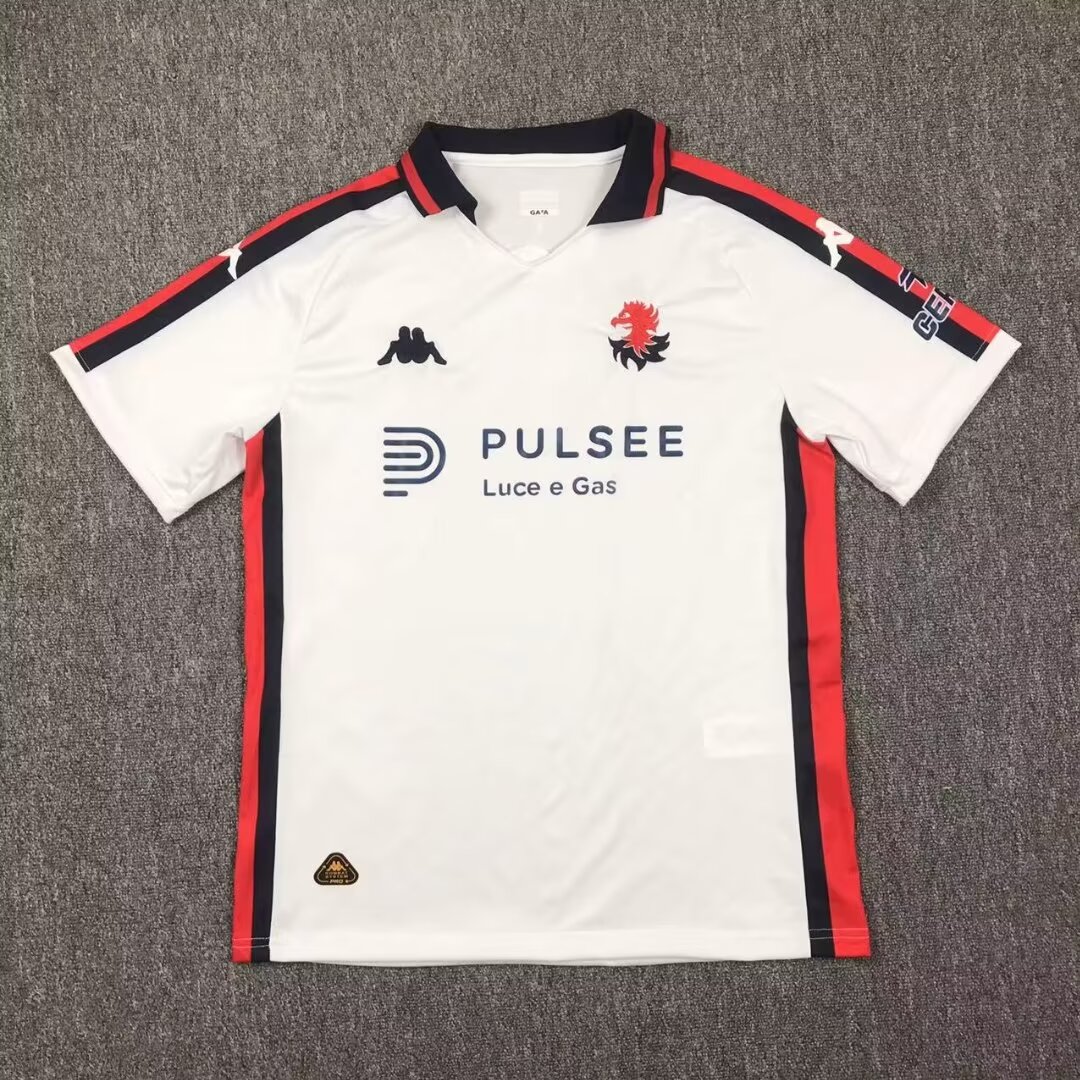 2024/25 Genoa Away White Thailand Soccer Jersey-417/709