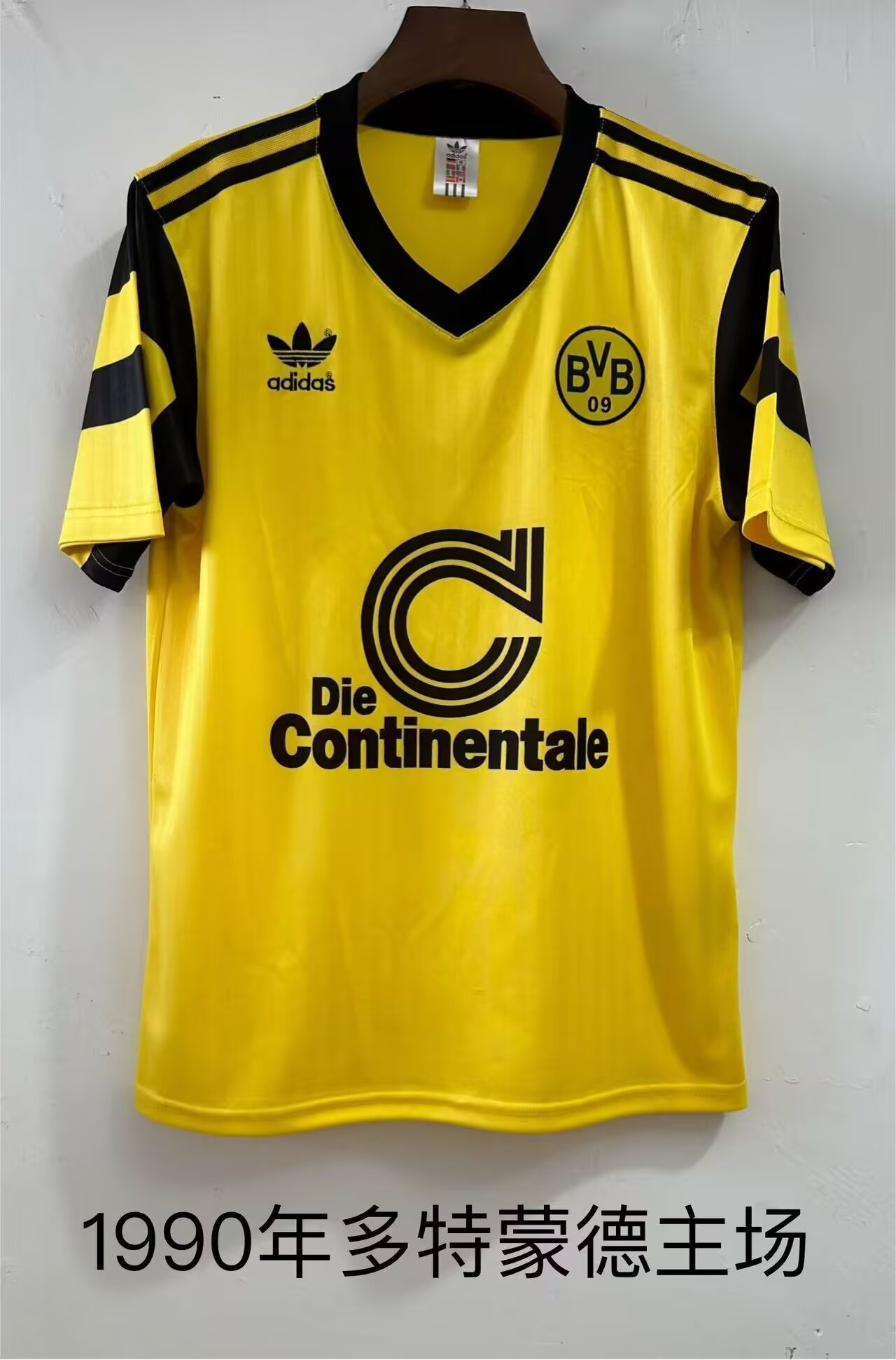 1990 Retro Version Borussia Dortmund Home Yellow Thailand Soccer Jersey AAA-709