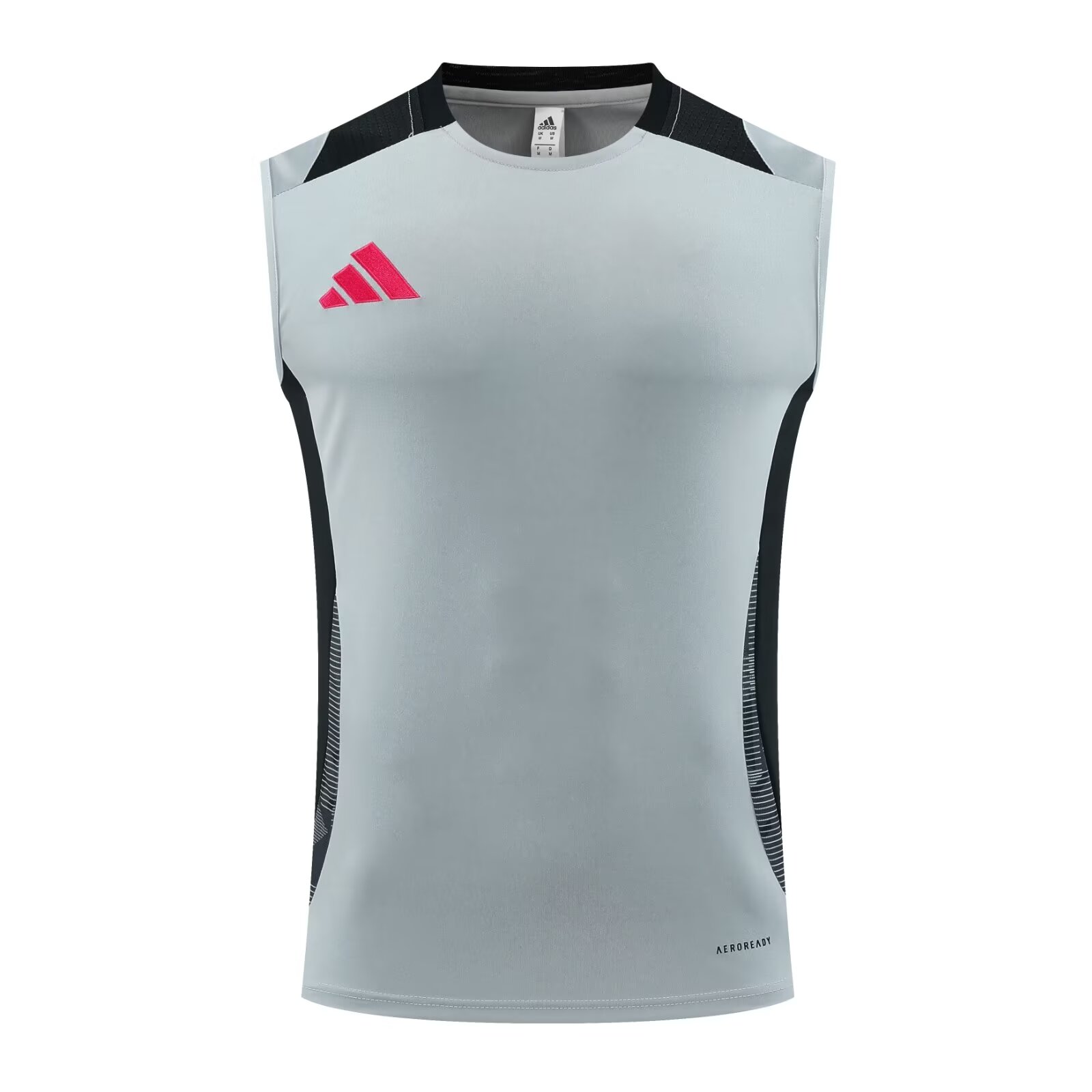 2024/25 Adida Gray Shorts-Sleeve Thailand Soccer Vest Uniform-418