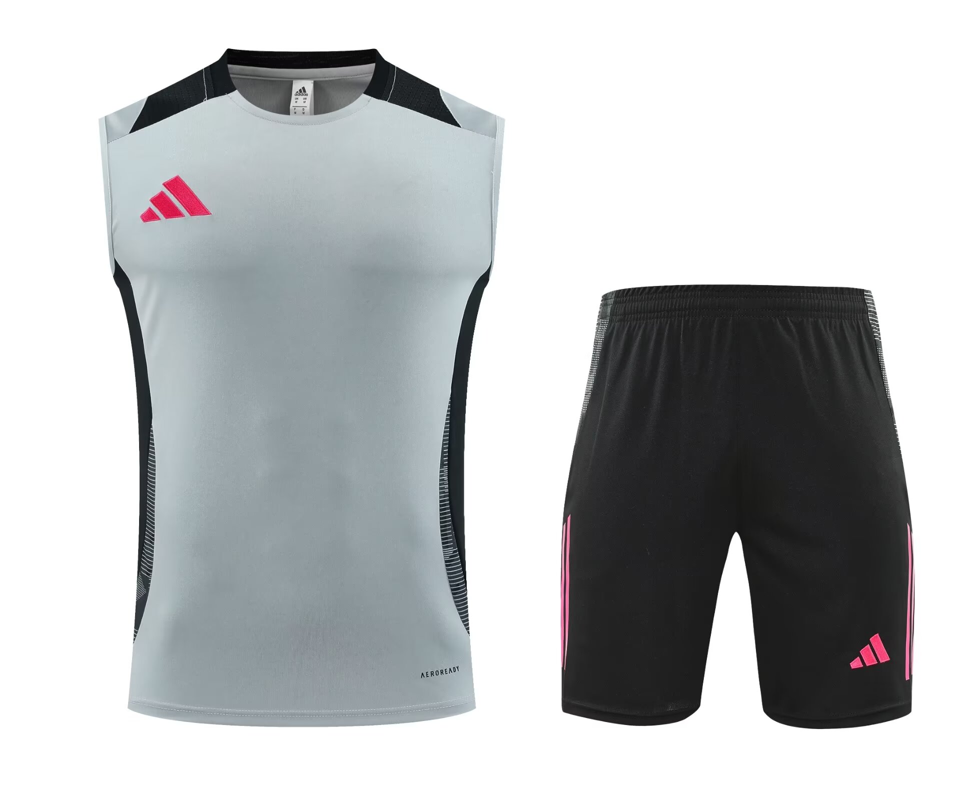 2024/25 Adida Gray Shorts-Sleeve Thailand Soccer Uniform-418