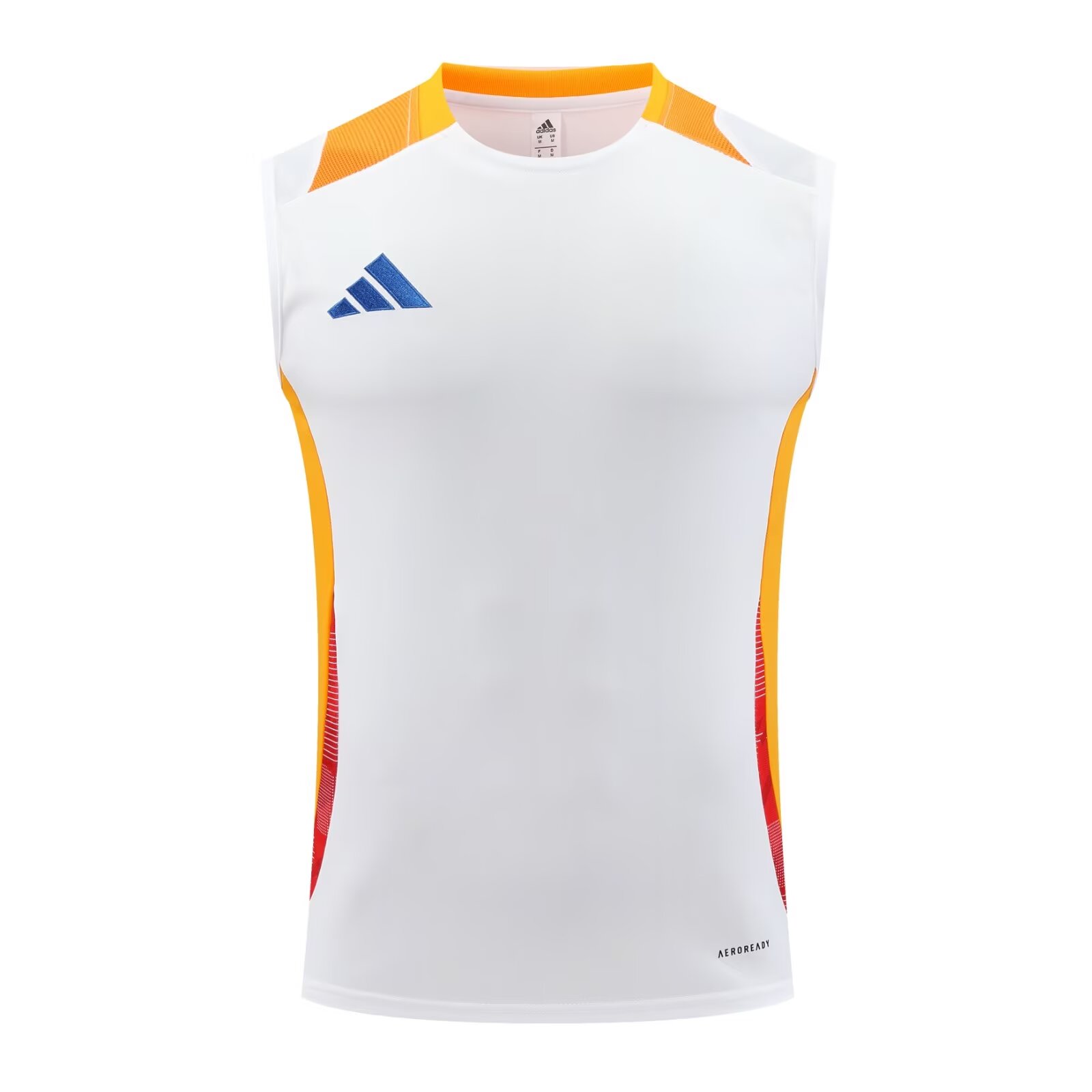 2024/25 Adida White Shorts-Sleeve Thailand Soccer Vest Uniform-418