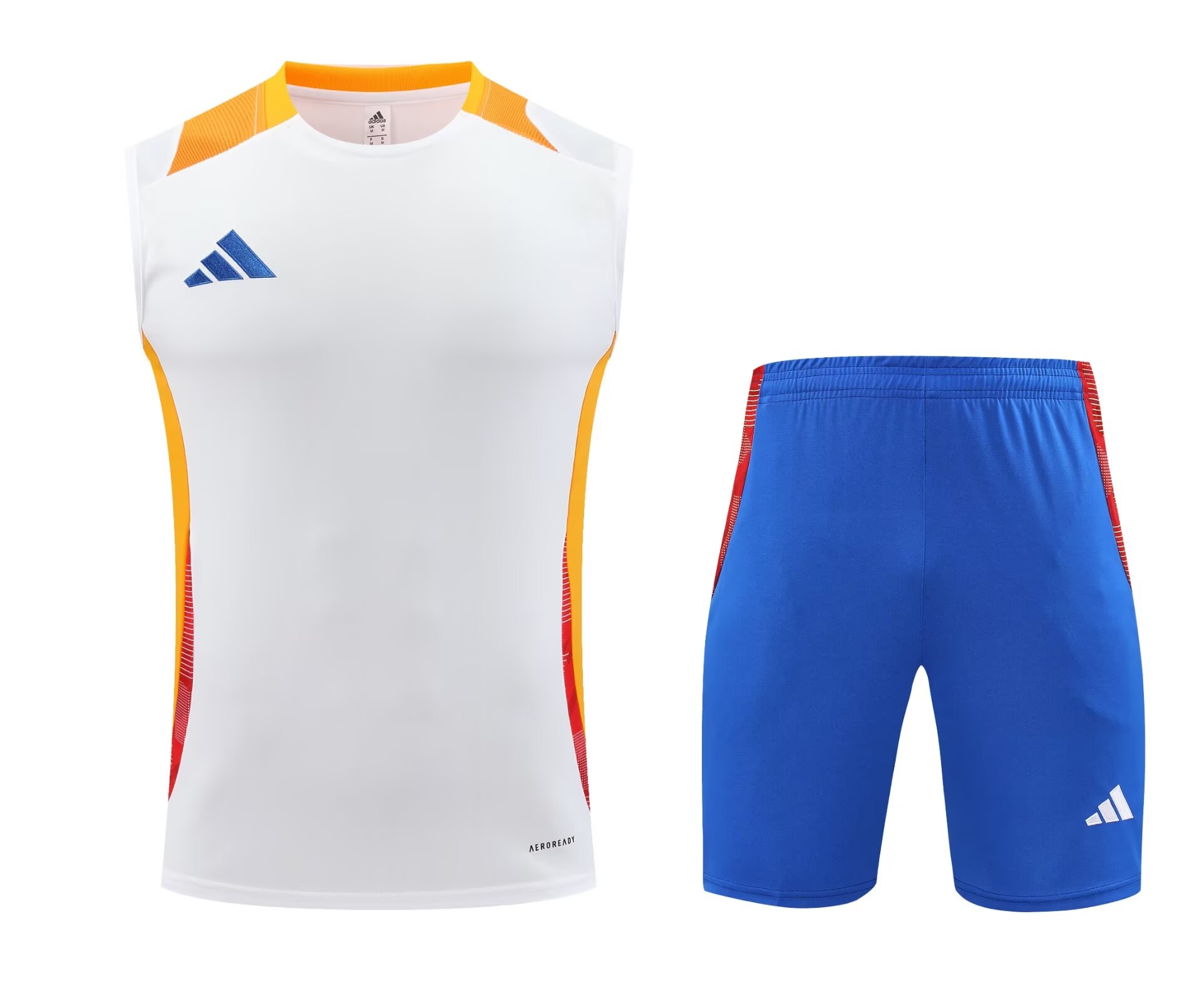 2024/25 Adida White Shorts-Sleeve Thailand Soccer Uniform-418