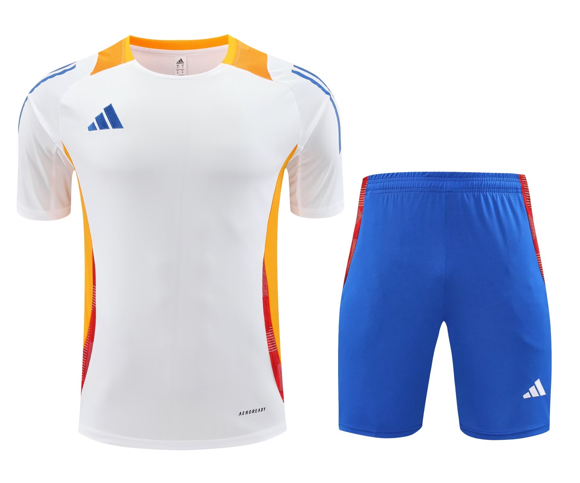 2024/25 Addia White Shorts-Sleeve Thailand Soccer Uniform-418