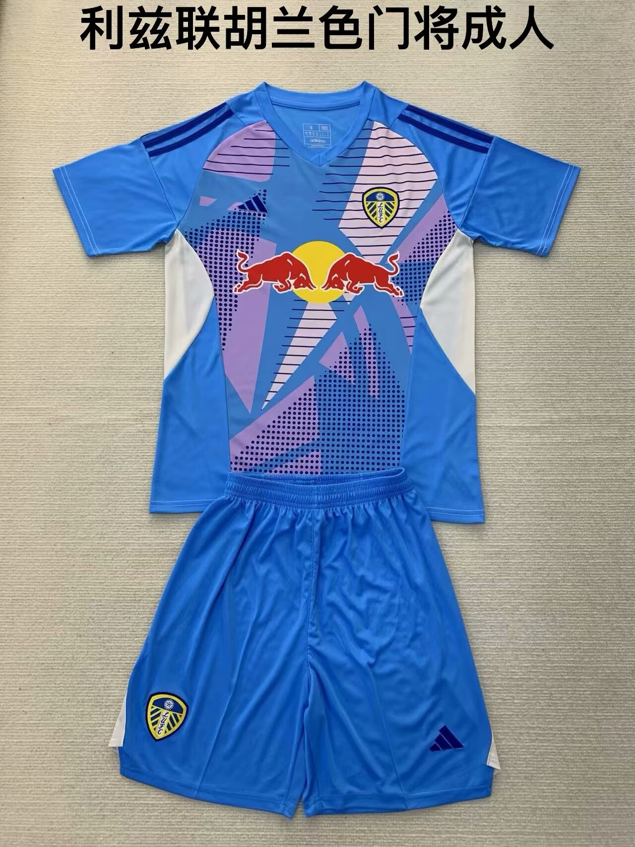 2024/25 Leeds United Goalkeeper Lake Blue Thailand Soccer Uniform-208