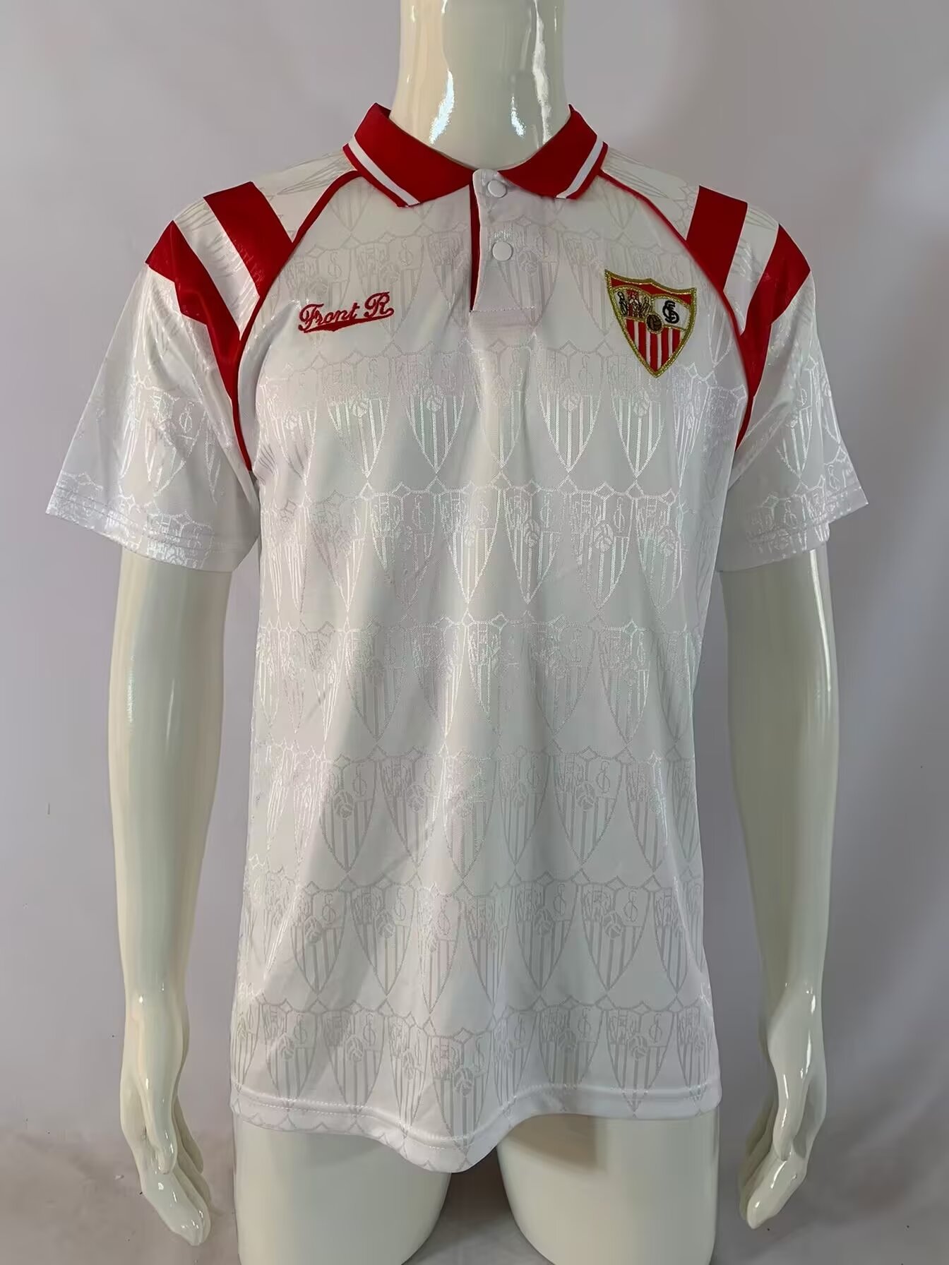 92/93 Retro Version Sevilla FC White Thailand Soccer Jersey AAA-503