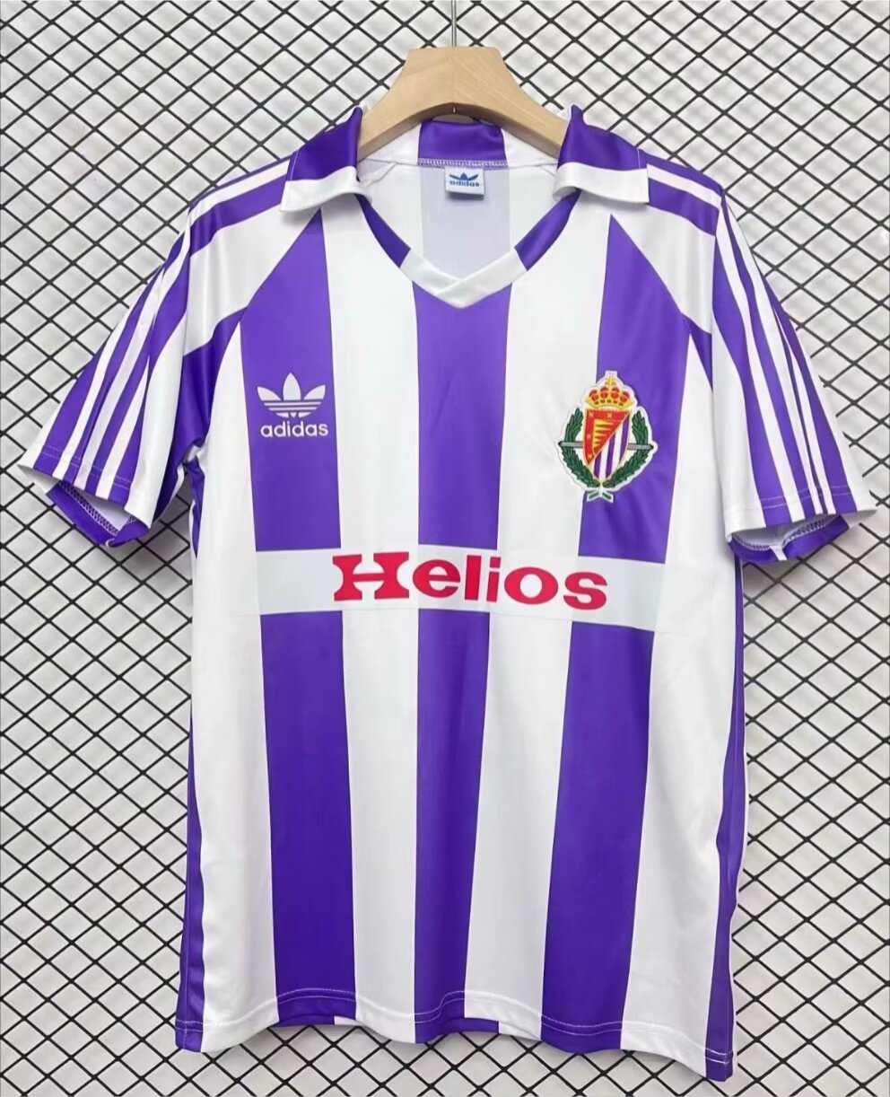 1984 Retro Version Real Valladolid Home Purple & White Thailand Soccer jersey AAA-95