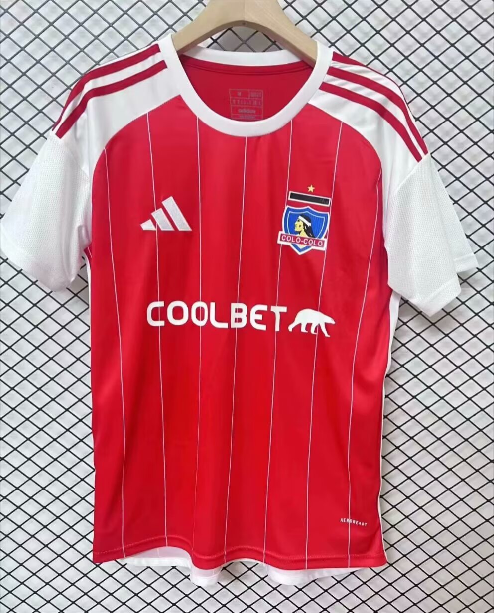 2024/25 Colo-Colo Red Thailand Soccer Jersey AAA-95/301/313